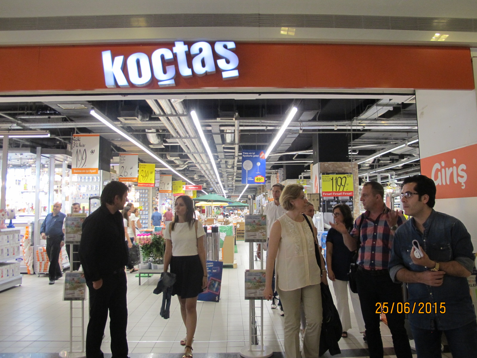 Migros and Koçtaş stores in Cevahir Shopping Mall 